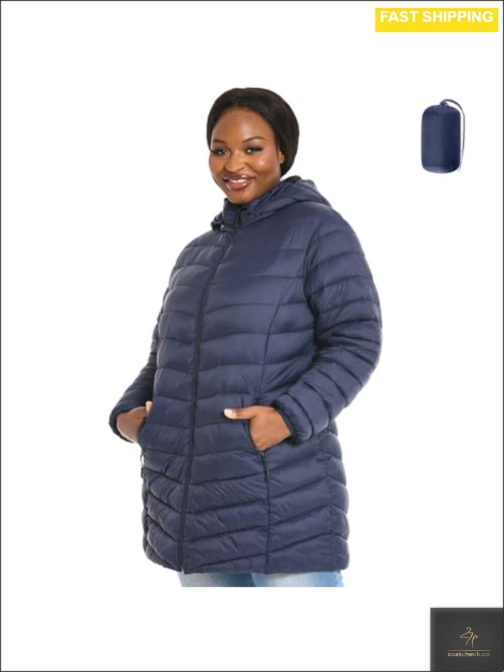 Plus Size Packable Puffer Jacket Lightweight Winter Coat 1X-6X